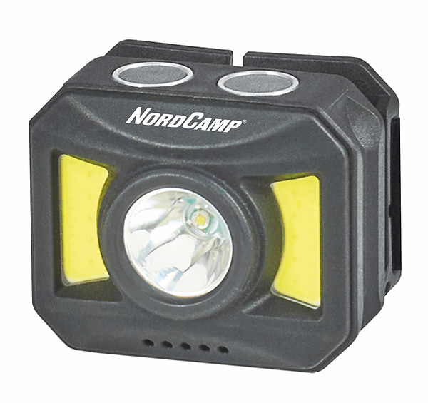 Фото - Ліхтар налобний Nord Camp 150+140Lm, 3W+COB, 850mAh White/Red (NC30600)