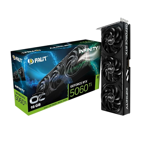 Фото - Відеокарта Palit GF RTX 5060 Ti 16GB GDDR7 Infinity 3 OC (NE7506TS19T1-GB2061S)