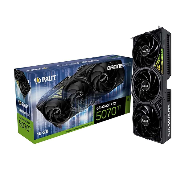 Фото - Відеокарта Palit GF RTX 5070 Ti 16GB GDDR7 GamingPro V1 (NE7507T019T2-GB2031Y)
