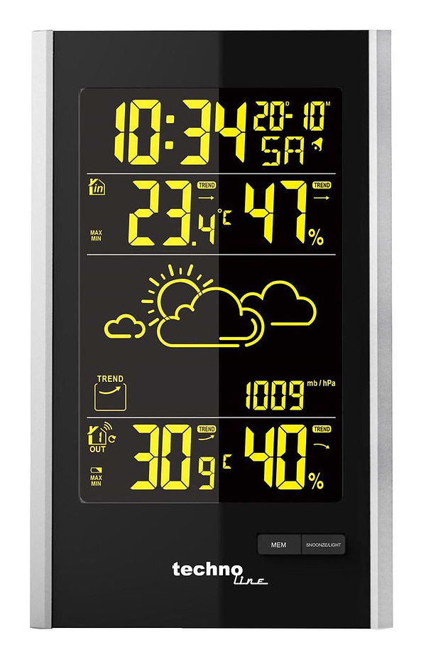 Фото - Метеостанция Technoline Black/Silver (WS9060)