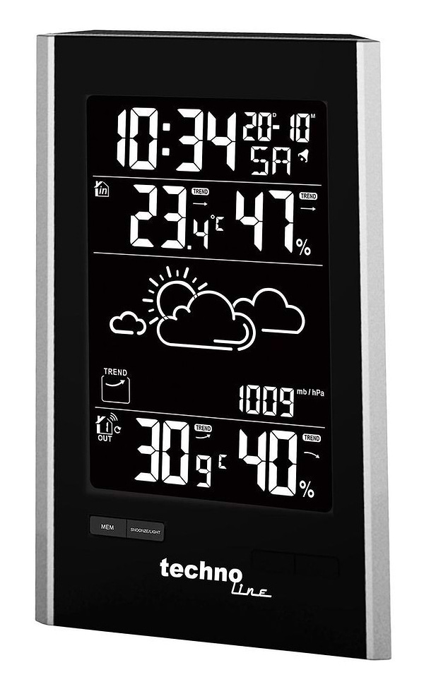 Фото - Метеостанция Technoline Black/Silver (WS9060)
