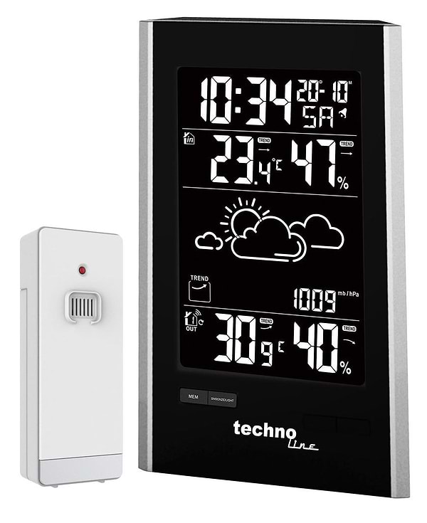 Фото - Метеостанция Technoline Black/Silver (WS9060)