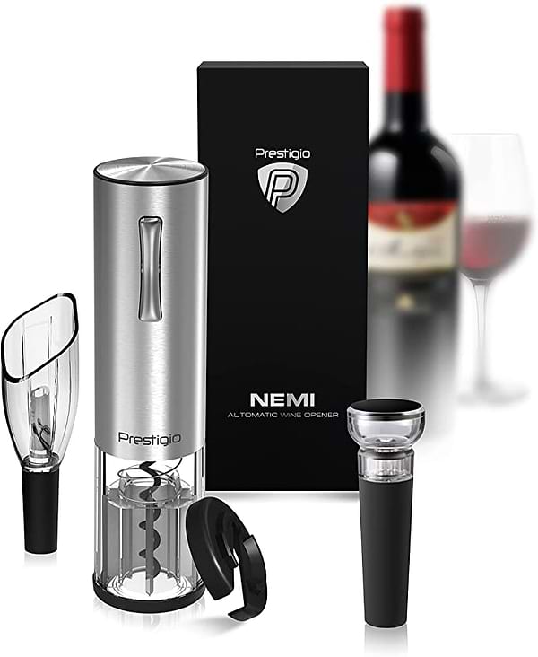 Фото - Штопор Prestigio Nemi Smart Wine Opener Silver (PWO103SL_EN)