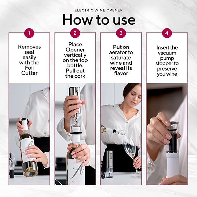 Фото - Штопор Prestigio Nemi Smart Wine Opener Silver (PWO103SL_EN)