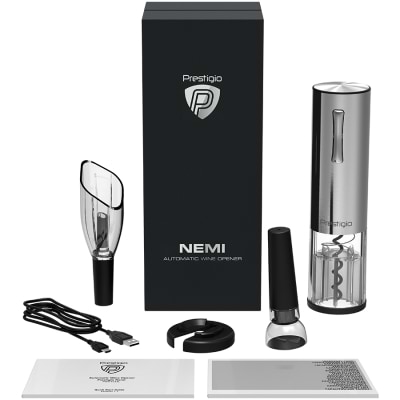 Фото - Штопор Prestigio Nemi Smart Wine Opener Silver (PWO103SL_EN)