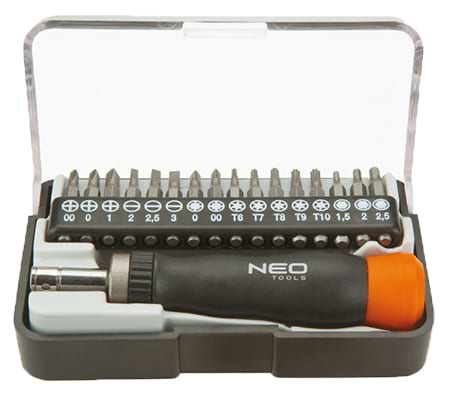 Біта для викрутки Neo Tools 04-228 17 шт. с держателем