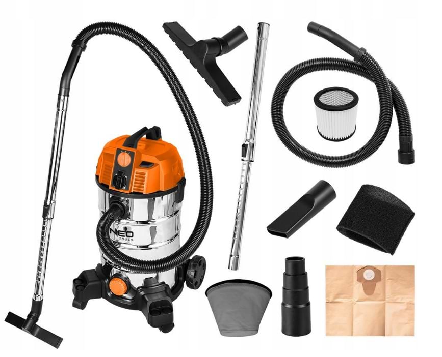 Пылесос для сухой уборки без мешка Neo Tools 1600Вт (04-739) - Фото 1