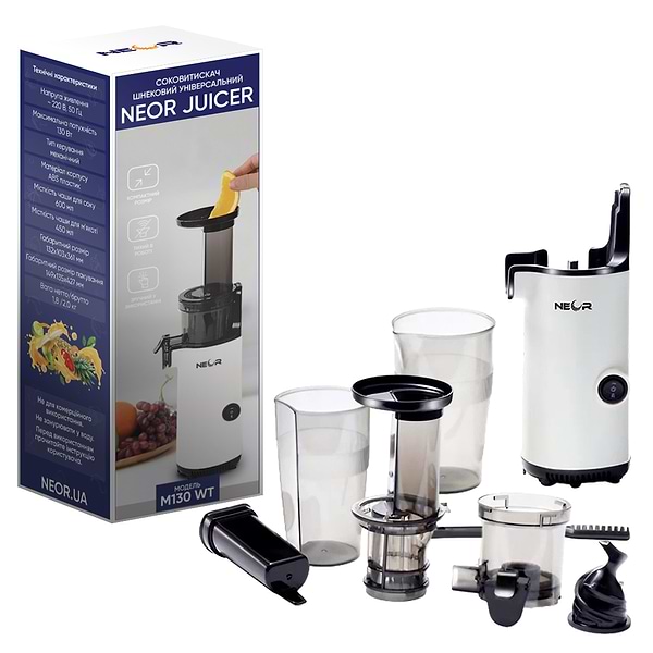 Фото - Соковитискач шнековий Neor JUICER M130 WT