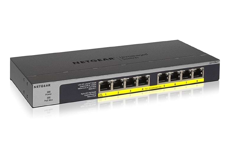 Коммутатор локальної мережі (Switch) Netgear GS108LP-100EUS