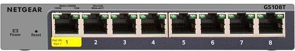 Фото - Коммутатор локальной сети (Switch) Netgear GS108T-300PES