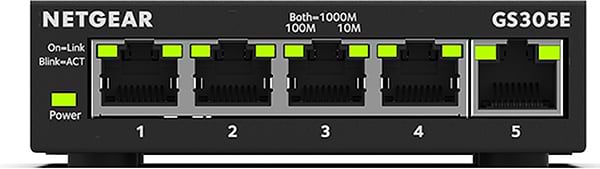 Фото - Коммутатор локальної мережі (Switch) Netgear GS305E-100PES