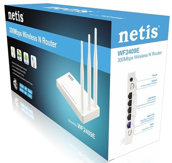 Фото - Маршрутизатор інтернет WiFi4 Netis WF2409Е