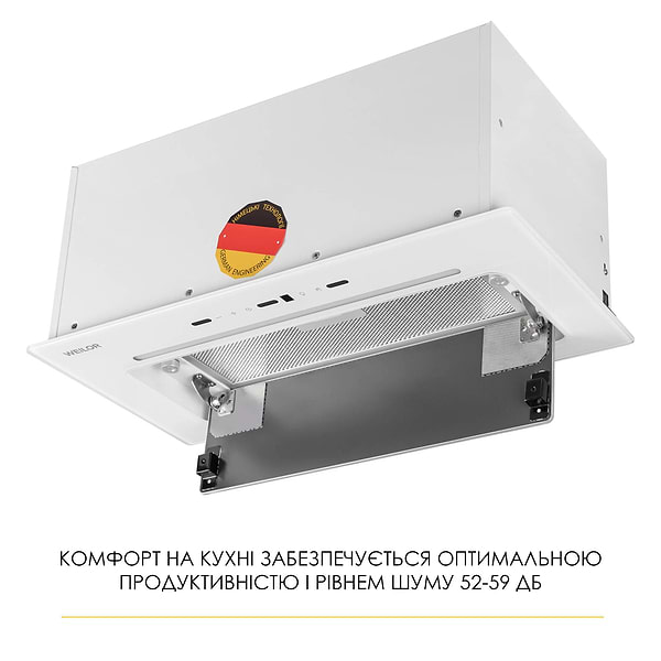 Фото - Вытяжка встраиваемая Weilor LUMINA WBG 68 WHITE