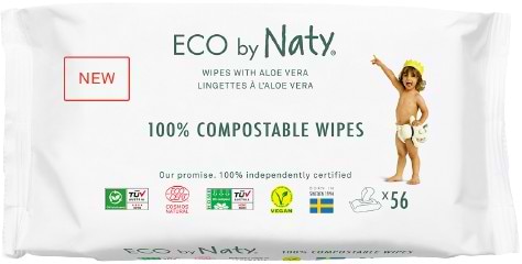 Фото - Серветки вологі для дітей Eco By Naty Органічні з алое (245036) Фото - Серветки вологі для дітей Eco By Naty Органічні з алое (245036)