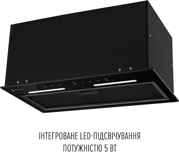 Фото - Вытяжка встраиваемая Perfelli VIOLA 5QWRB NERO SILENZIO