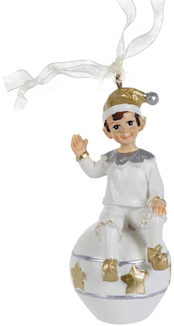 Декор підвіска New Year Lefard Хлопчик на кулі 7 см (191-067)