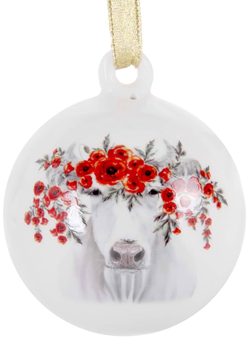 Ялинкова іграшка New Year Lefard Червоний мак 8.5 см (924-601)