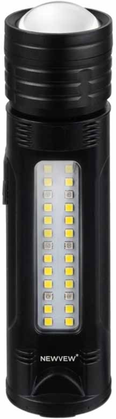 Ліхтар акумуляторний NEWVEW Solar Panel 1200mAh Black (NWVW-NV-C1006-BK)