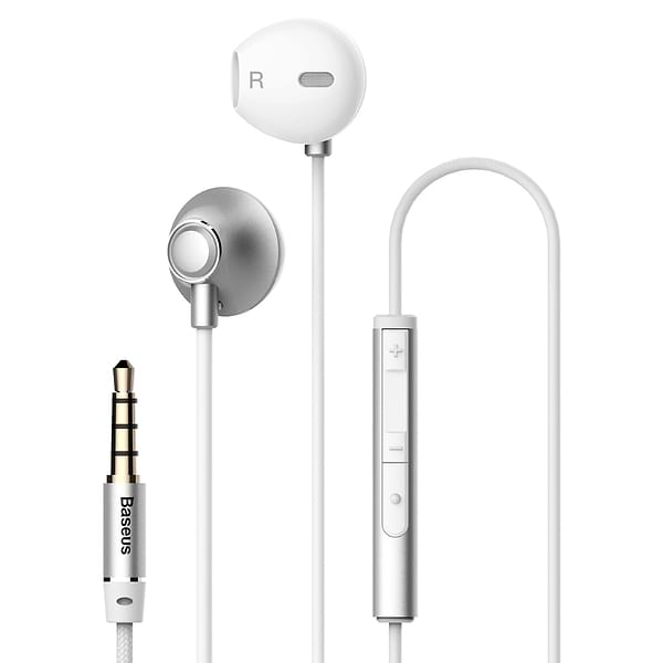 Фото - Наушники вкладыши проводные Baseus Enock H06 Silver (NGH06-0S)