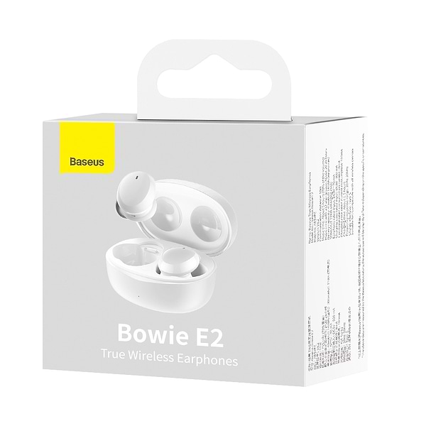 Фото - Навушники вкладиші бездротові TWS Baseus Bowie E2 TWS White (NGTW090002)