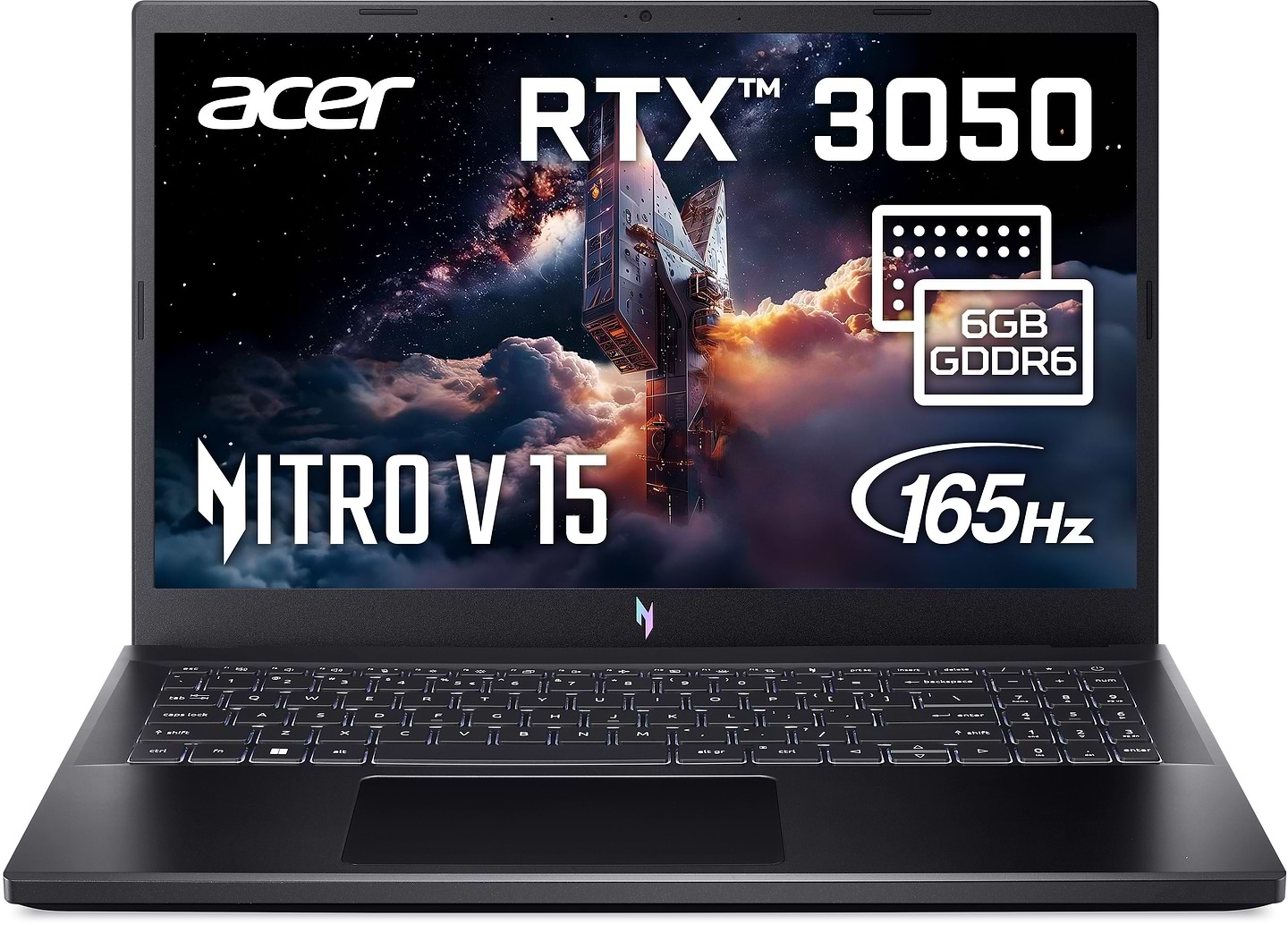 Ноутбук игровой Acer Nitro V 15 ANV15-51 (NH.QNCEU.00J) Black - Фото 1