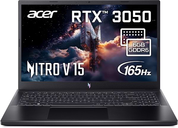 Фото - Ноутбук ігровий Acer Nitro V 15 ANV15-51 (NH.QNCEU.00J) Black