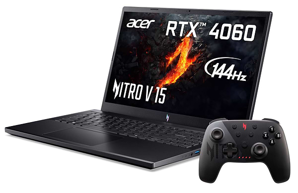 Фото - Ноутбук ігровий Acer Nitro V 15 ANV15-41 (NH.QSFEU.007) Obsidian Black