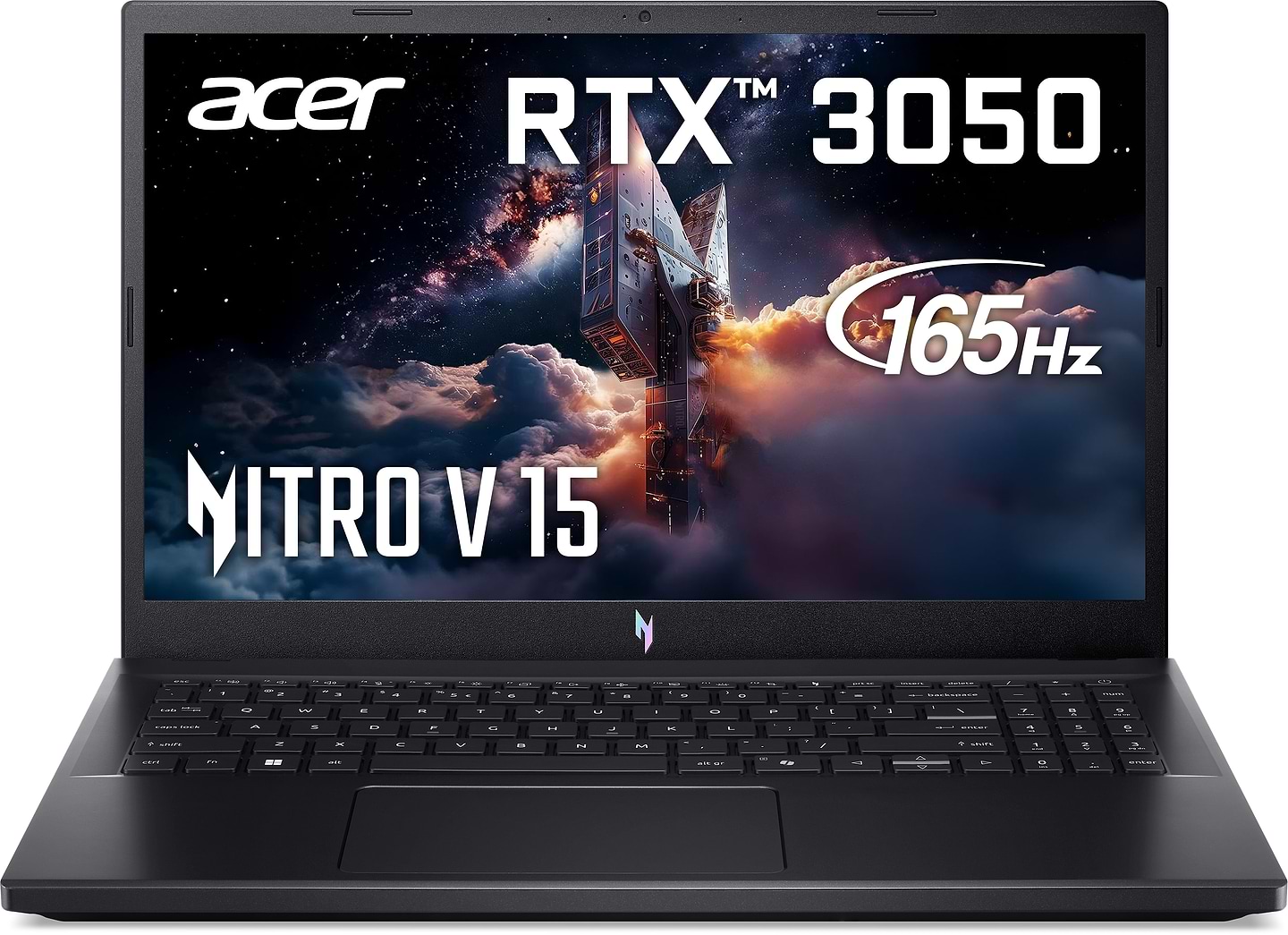 Ноутбук игровой Acer Nitro V 15 ANV15-41-R69W (NH.QSHEU.00R) Obsidian Black - Фото 1