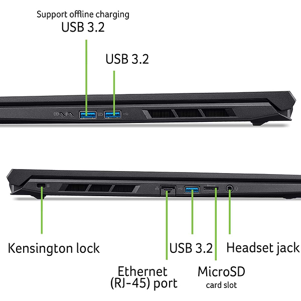 Фото - Ноутбук ігровий Acer Nitro V 16 ANV16-72 (NH.QUSEU.006) Black