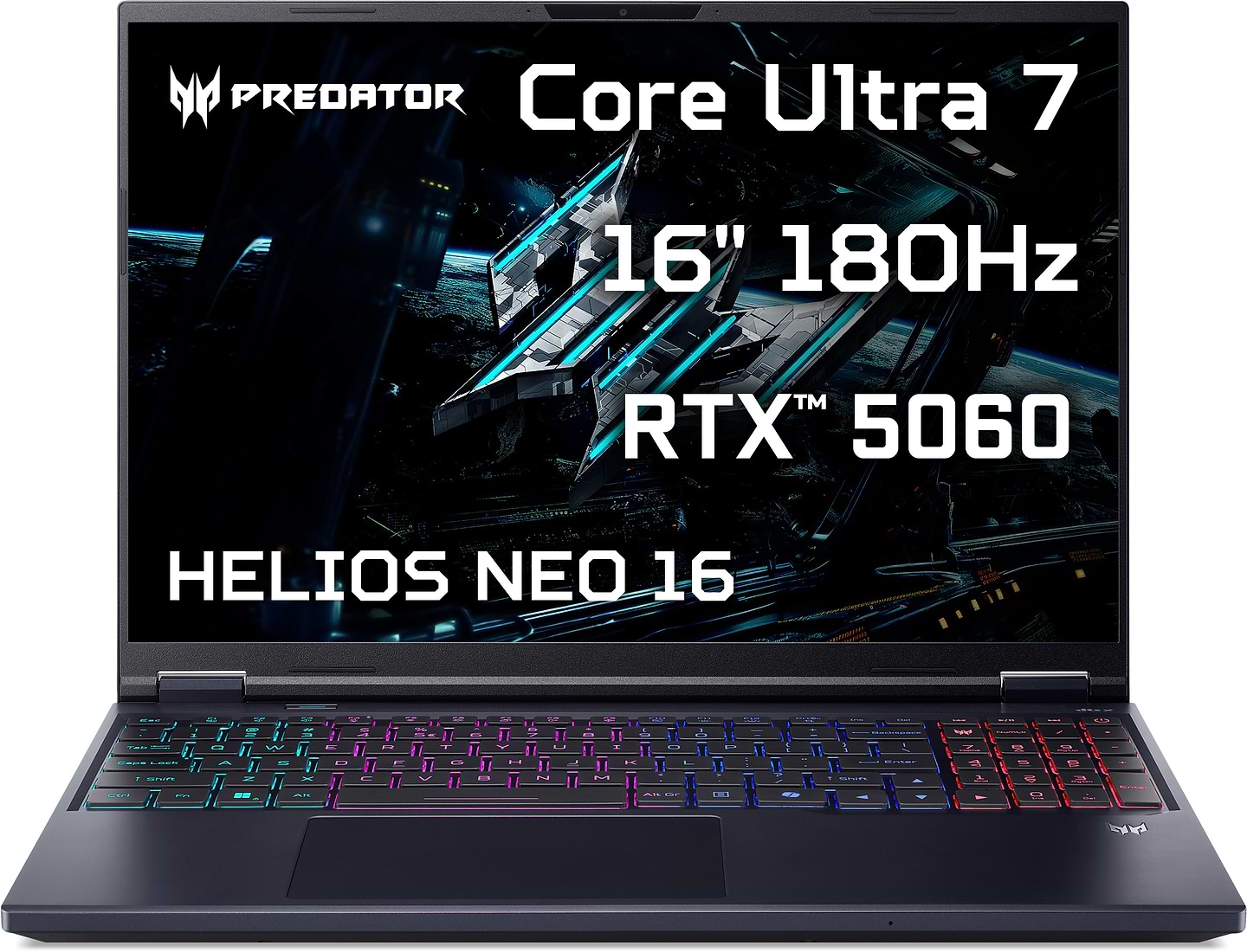 Ноутбук игровой Acer Predator Helios Neo 16 AI PHN16-73-792W (NH.QVUEU.009) Abyssal Black - Фото 1