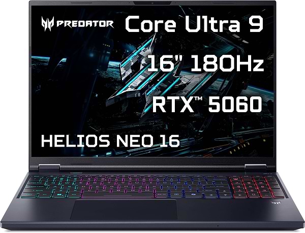 Фото - Ноутбук ігровий Acer Predator Helios Neo 16 AI PHN16-73 (NH.QVUEU.00F) Abyssal Black Фото - Ноутбук ігровий Acer Predator Helios Neo 16 AI PHN16-73 (NH.QVUEU.00F) Abyssal Black