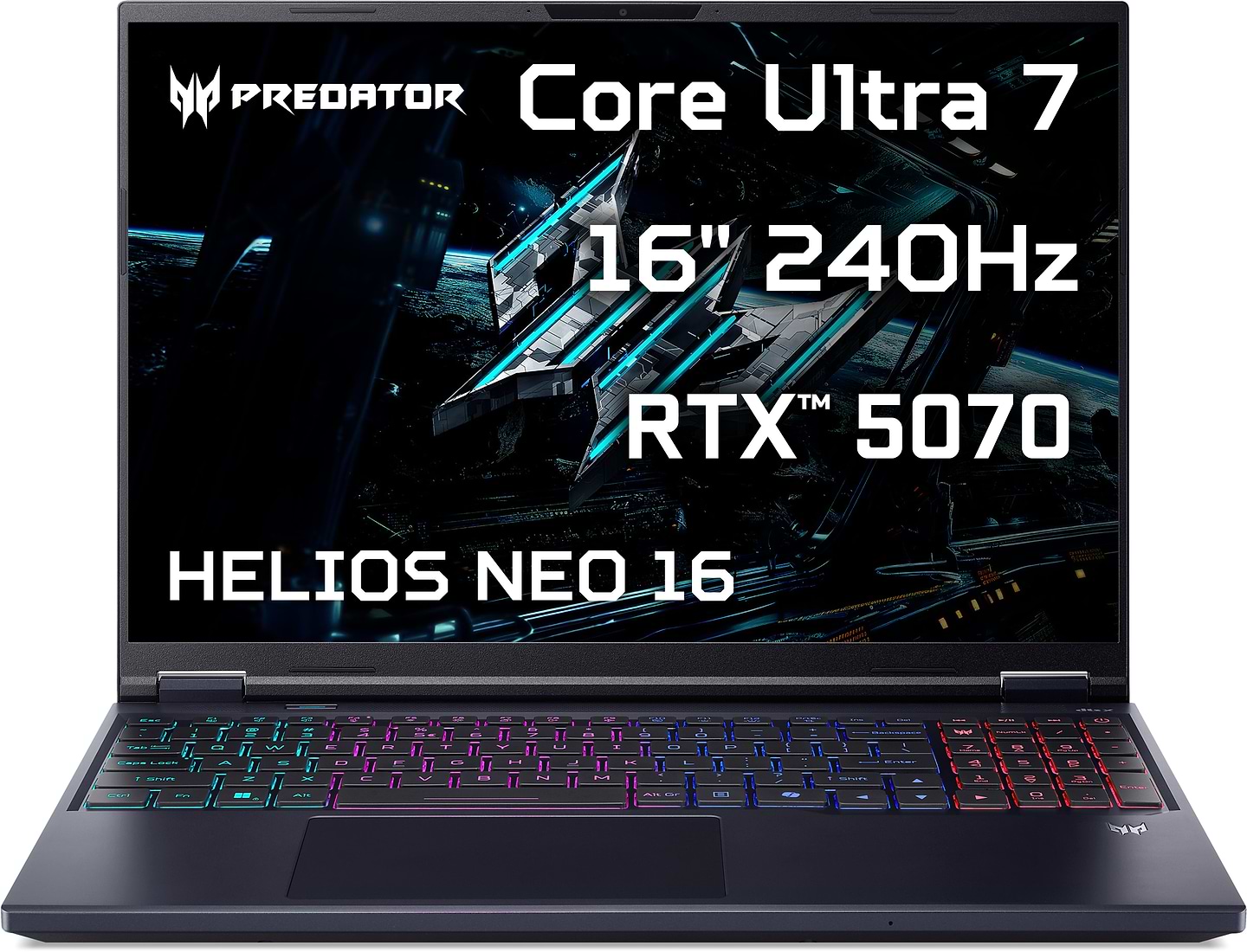 Ноутбук ігровий Acer Predator Helios Neo 16 AI PHN16-73-77E8 (NH.QX5EU.00E) Abyssal Black - Фото 1