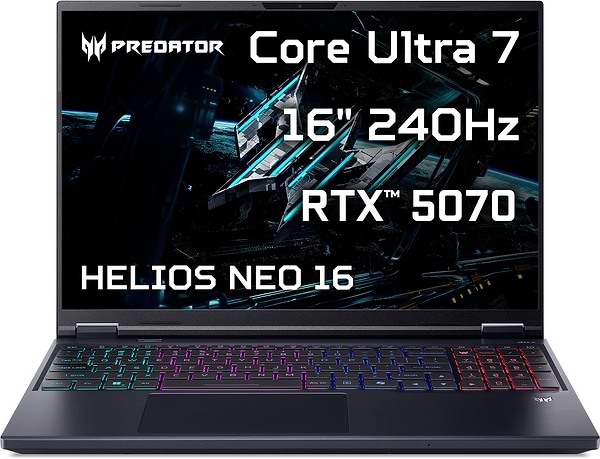 Фото - Ноутбук игровой Acer Predator Helios Neo 16 AI PHN16-73-77E8 (NH.QX5EU.00E) Abyssal Black Фото - Ноутбук игровой Acer Predator Helios Neo 16 AI PHN16-73-77E8 (NH.QX5EU.00E) Abyssal Black