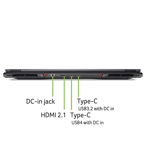 Фото - Ноутбук ігровий Acer Nitro 18 AN18-61 (NH.QYDEU.002) Obsidian Black