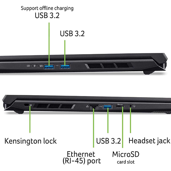 Фото - Ноутбук ігровий Acer Nitro V 17 AI ANV17-41-R7NT (NH.QYVEU.006) Obsidian Black