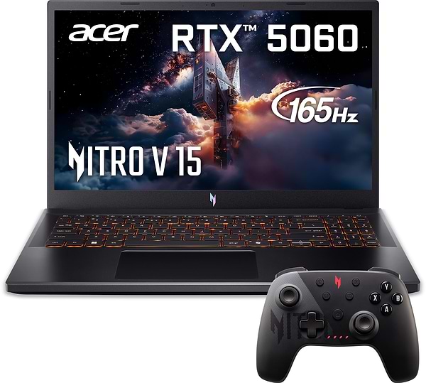 Фото - Ноутбук игровой Acer Nitro V 15 ANV15-52-59XN (NH.QZ8EU.00G) Obsidian Black