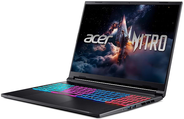 Фото - Ноутбук ігровий Acer Nitro V 16S ANV16S-41 (NH.U03EU.007) Obsidian Black