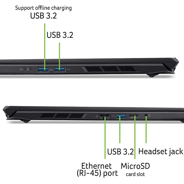 Фото - Ноутбук игровой Acer Nitro V 16S ANV16S-71 (NH.U28EU.003) Black