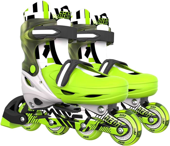 Купити Ролики Neon Inline розмір 34-37 зелений (NI03G4) - Фото 1 Ролики Neon Inline розмір 34-37 зелений (NI03G4) - Фото 1