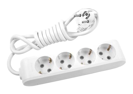 Удлинитель 220В Panasonic 4р 3m (23057) - Фото 1