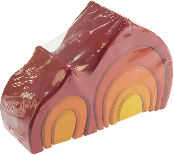 Фото - Дерев'яний конструктор для малюків nic Будинок Габлі червоний (NIC523020)