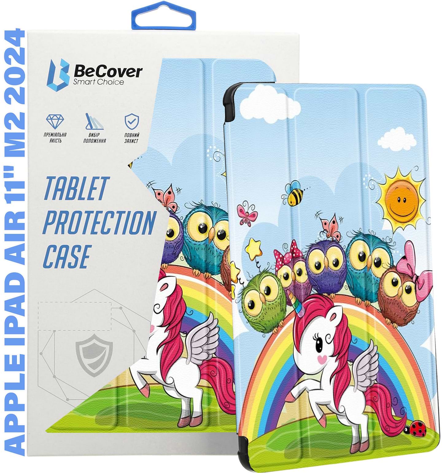 Купить Чехол для планшета Becover Smart Case for Apple iPad Air 11" M2/M3 (2024/2025) Friends Unicorn (711603) - Фото 1 Чехол для планшета Becover Smart Case for Apple iPad Air 11" M2/M3 (2024/2025) Friends Unicorn (711603) - Фото 1