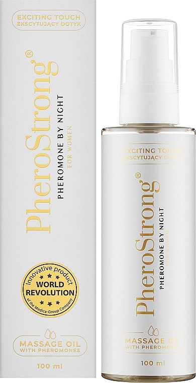 Масло для масажу PheroStrong by Night For Women 100 мл (5905669259415) - Фото 1