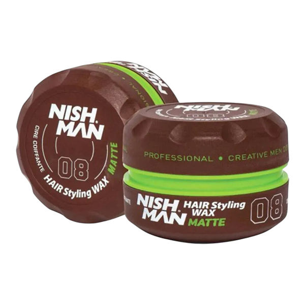 Фото - Гель і віск для укладки волосся Nishman Hair Styling Wax 08 Matte 150 мл (8682035088165)