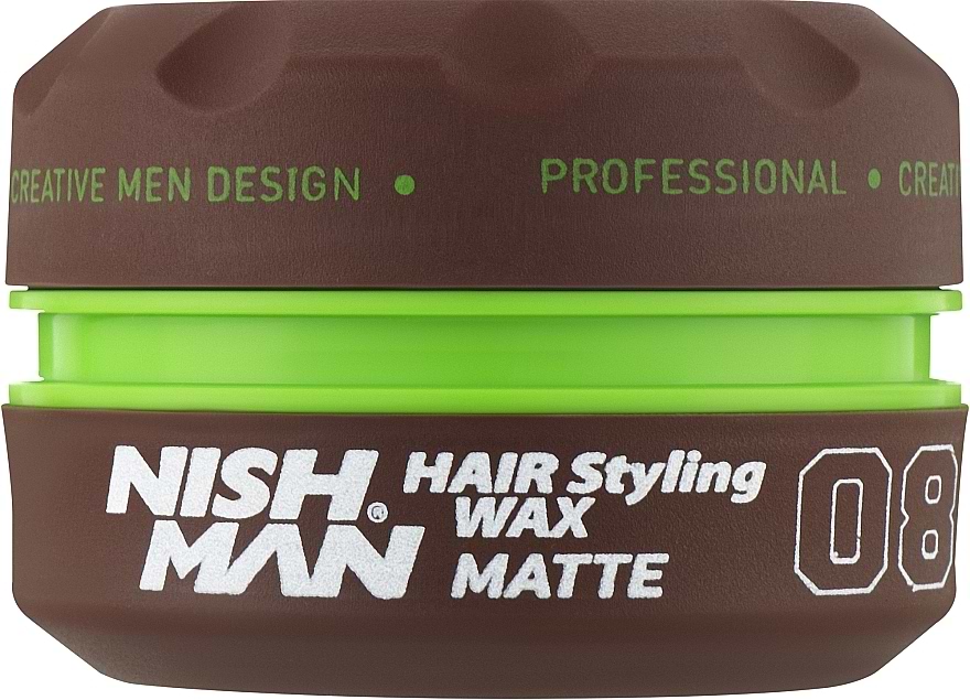 Гель и воск для укладки волос Nishman Hair Styling Wax 08 Matte 100 мл (8682035081203)