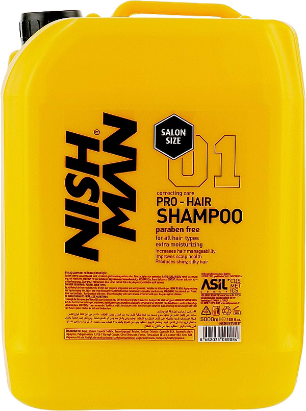 Фото - Шампунь мужской Nishman Pro-Hair Shampoo 5000 мл (4128510)