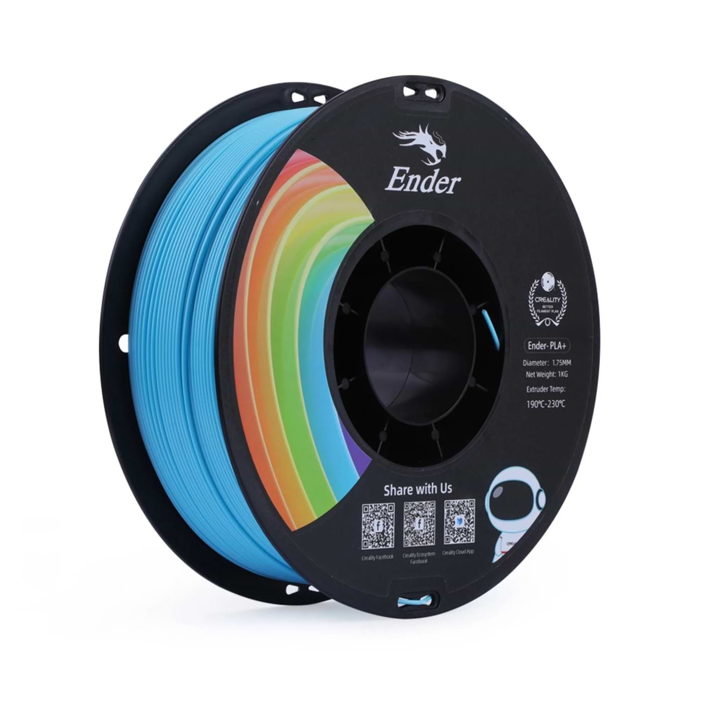 Нитка для PLA-картриджа Creality Plus Filament 1.75 мм Blue (3301010310)