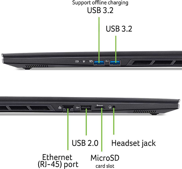 Фото - Ноутбук игровой Acer Nitro 16S AI AN16S-61-R7HR (NH.QXUEU.002) Obsidian Black