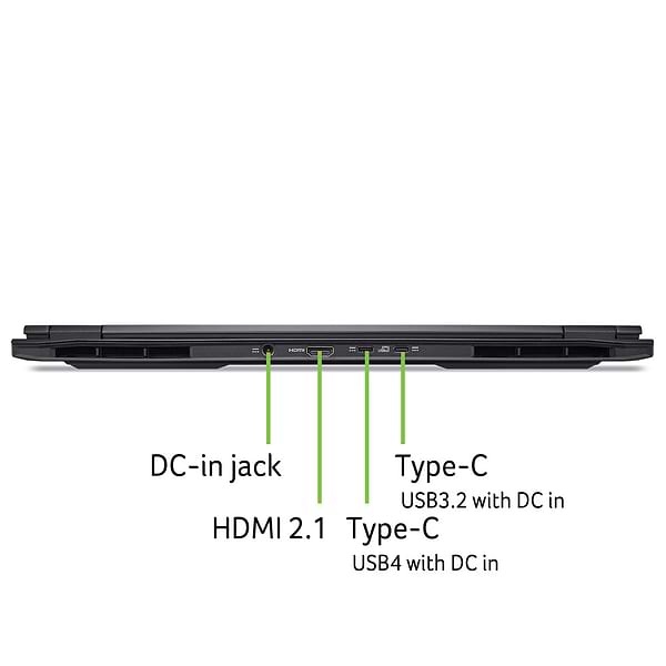 Фото - Ноутбук игровой Acer Nitro 16S AI AN16S-61-R1WP (NH.QXVEU.002) Obsidian Black