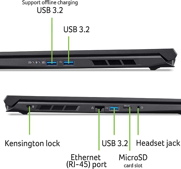 Фото - Ноутбук ігровий Acer Nitro V 16 AI ANV16-42 (NH.U1GEU.00A) Shale Black